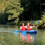 Hacker Bootcamp 2020 Teilnehmer beim Kanu fahren