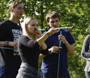 MR Datentechnik Azubi Blasrohr schießen