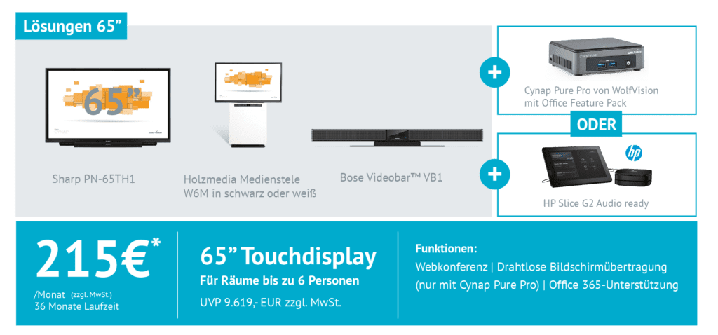 Grafik Solution UC ONE Lösungen 65 Zoll