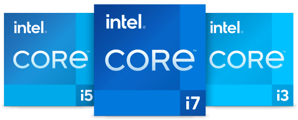 Intel 11th core processor 3 family badges